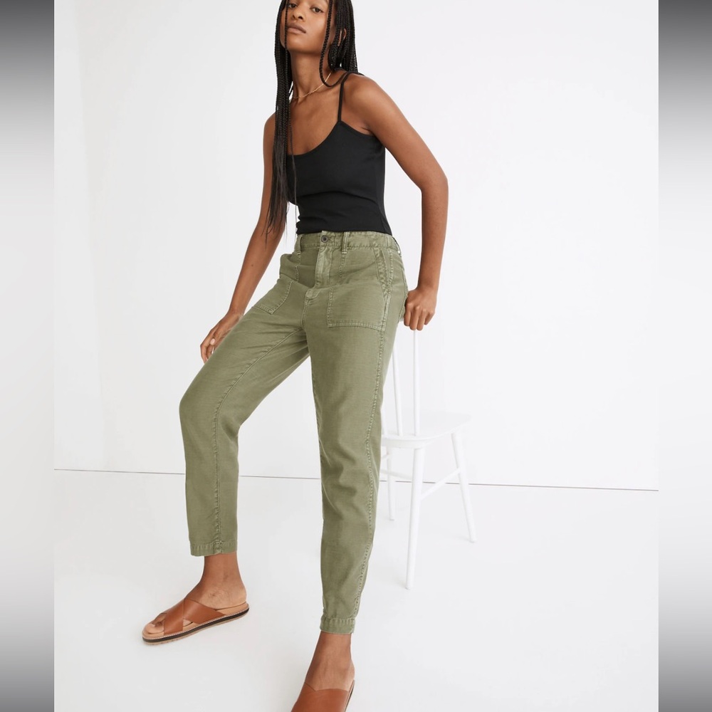 Madewell-NWT-Griff Tapered Fatigue Pants-Size 27 Curvy
